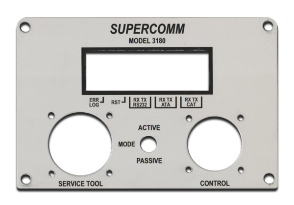 metal control panel plate