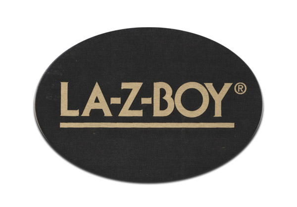 metal oval la-z-boy tag